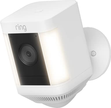 Ring Spotlight Cam Plus sikkerhetskamera (hvit/plug-in)