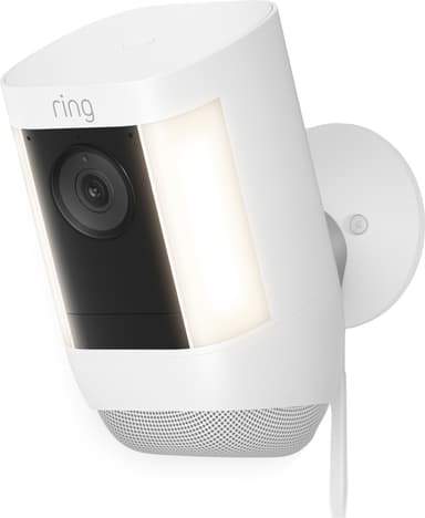 Ring Spotlight Cam Pro sikkerhetskamera (hvit/plug-in)