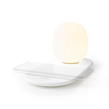 Nedis LED-lampe med trådløs lader | Dimmer - På produkt | Qi | 10 W | Med dimming | Varm Hvit | 3000 K