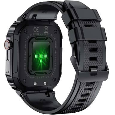 Denver SWC-191B Bluetooth SmartWatch med hjertefrekvens-, blodtrykks- og oksygensensor og samtalefunksjon