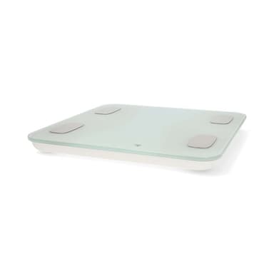 Nedis SmartLife Helse Scales | Bluetooth® | BMI / BMR / Bones / Fat / Muskler / Vann / Vekt | 12 | Maks. belastning: 180 kg | Android™ / IOS | ABS / Glass | Hvit