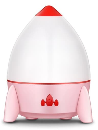 Rakett-nattlampe med stjerneprojektor & utbyttbare motiver