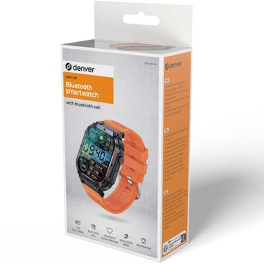 Denver SWC-191O Bluetooth SmartWatch med hjertefrekvens-, blodtrykks- og oksygenmåler og samtalefunksjon