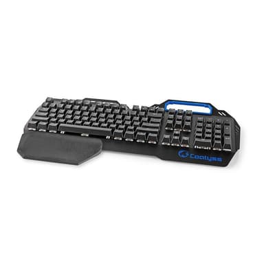 Nedis Wired Gaming Keyboard | USB | Mekaniske Nøkler | RGB | US International | USA Layout | USB-Strøm | Strømkabel lengde: 1.70 m | Gaming