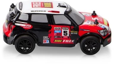 Radiostyrt rallybil i skala 1/28 - Mini Cooper