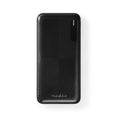 Nedis Power Bank | 10000 mAh | 1.5 / 2.0 / 3.0 A | Antall utganger: 2 | Utgangstilkobling: 1x USB-A / 1x USB-C™ | Inngangstilkobling: 1x Micro USB / 1x USB-C™ | PD2.0 18W | Lithium-Polymer
