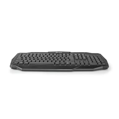 Nedis Wired Gaming Keyboard | USB 2.0 | Membrantaster | LED | US International | USA Layout | USB-Strøm | Strømkabel lengde: 1.50 m | Gaming