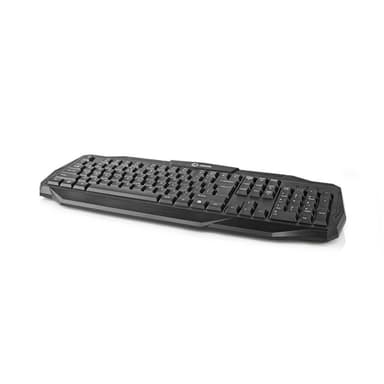Nedis Wired Gaming Keyboard | USB 2.0 | Membrantaster | LED | US International | USA Layout | USB-Strøm | Strømkabel lengde: 1.50 m | Gaming