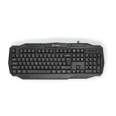 Nedis Wired Gaming Keyboard | USB 2.0 | Membrantaster | LED | US International | USA Layout | USB-Strøm | Strømkabel lengde: 1.50 m | Gaming