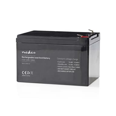 Nedis Oppladbart blybatteri | Lead-Acid | Oppladningsbar | 12 V | 12000 mAh