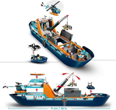 Lego city ocean exploration ship floating toy boat best sale