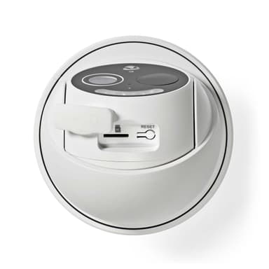 Nedis SmartLife Utendørs kamera | Wi-Fi | Full HD 1080p | Panorering og vipping | IP65 | Maks. batteri levetid: 5 Måned | Cloud Storage (valgfritt) / microSD (ikke inkludert) | 5 V DC | Med bevegelses sensor | Nattsyn | Hvit