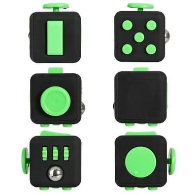 Fidget Cube, svart/grønn