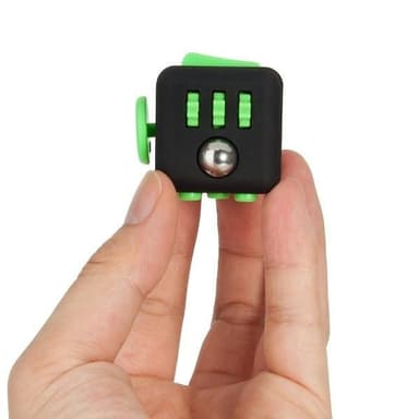 Fidget Cube, svart/grønn