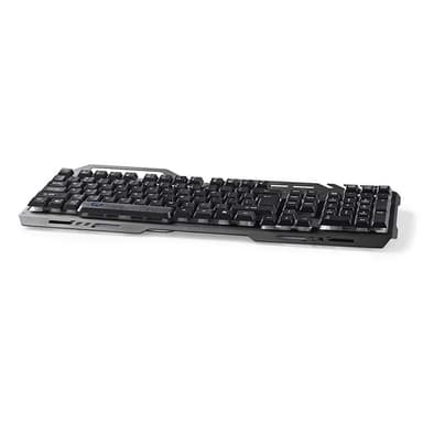 Nedis Wired Gaming Keyboard | USB 2.0 | Membrantaster | LED | US International | USA Layout | USB-Strøm | Strømkabel lengde: 1.50 m | Gaming