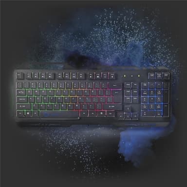 Nedis Wired Gaming Keyboard | USB 2.0 | Membrantaster | LED | US International | USA Layout | USB-Strøm | Strømkabel lengde: 1.50 m | Gaming
