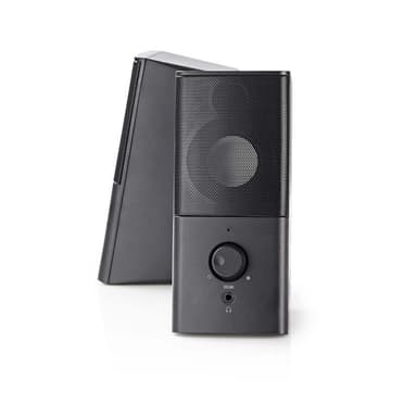 Nedis Gaming Speaker | Høyttalerkanaler: 2.0 | USB-Strøm | 3.5 mm Han | 18 W | Uten Lighting | Volumkontroll | Koblingsutgang: 1x 3.5 mm Audio Out