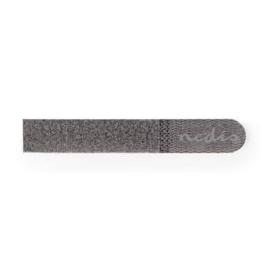 Nedis Hook og Loop Cable Binder | Plastpose | Grå | 10 stk