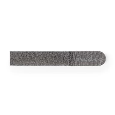 Nedis Hook og Loop Cable Binder | Plastpose | Grå | 10 stk
