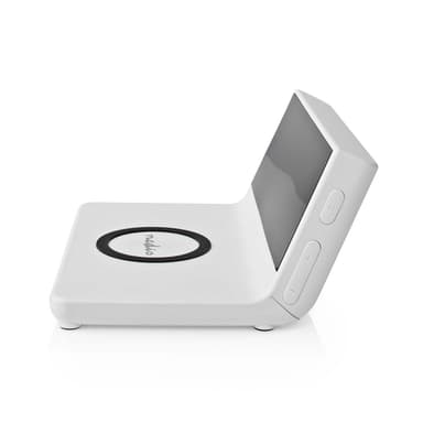Nedis Alarm clock wireless charger | Qi sertifisert | 5 / 7.5 / 10 / 15 W | USB-A Han | 2 Alarmtider | slumrefunksjon