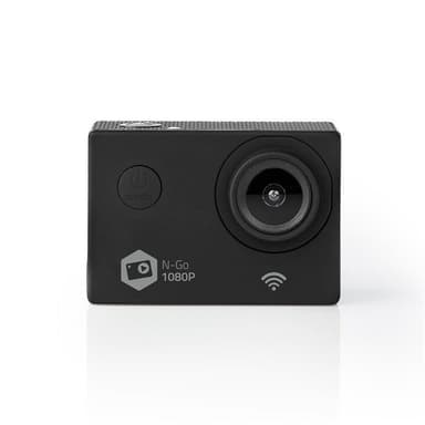 Nedis handling Cam | 1 Skjerm | 1080p@30fps | 12 MPixel | Vanntett opptil: 30.0 m | 90 min | Wi-Fi | App tilgjengelig for: Android™ / IOS | Montering inkludert | Sort