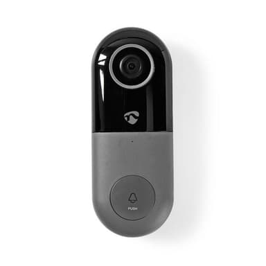 Nedis SmartLife Video Dør Telefon | Wi-Fi | Omformer | Full HD 1080p | Cloud Storage (valgfritt) / microSD (ikke inkludert) | IP54 | Med bevegelses sensor | Nattsyn | Grå / Sort