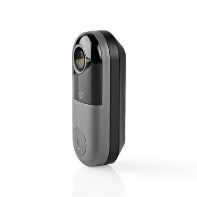 Nedis SmartLife Video Dør Telefon | Wi-Fi | Omformer | Full HD 1080p | Cloud Storage (valgfritt) / microSD (ikke inkludert) | IP54 | Med bevegelses sensor | Nattsyn | Grå / Sort
