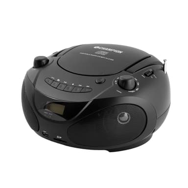 Champion Boombox CD/Radio/MP3/USB Black