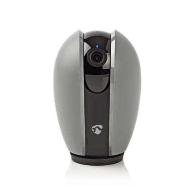 Nedis SmartLife Innendørs kamera | Wi-Fi | Full HD 1080p | Panorering og vipping | Cloud Storage (valgfritt) / microSD (ikke inkludert) | Med bevegelses sensor | Nattsyn | Hvit / Mørk Grå