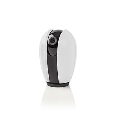 Nedis SmartLife Innendørs kamera | Wi-Fi | Full HD 1080p | Panorering og vipping | Cloud Storage (valgfritt) / microSD (ikke inkludert) | Med bevegelses sensor | Nattsyn | Hvit / Mørk Grå