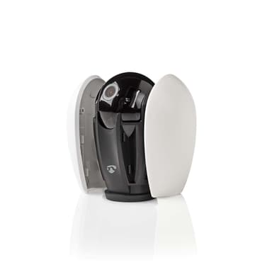 Nedis SmartLife Innendørs kamera | Wi-Fi | Full HD 1080p | Panorering og vipping | Cloud Storage (valgfritt) / microSD (ikke inkludert) | Med bevegelses sensor | Nattsyn | Hvit / Mørk Grå