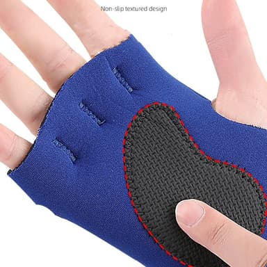 Håndflatebeskyttere, halvfingerhansker Blå