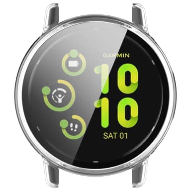 Klokkedeksel med skjermbeskytter for Garmin Vivoactive 5 Gjennomsiktig
