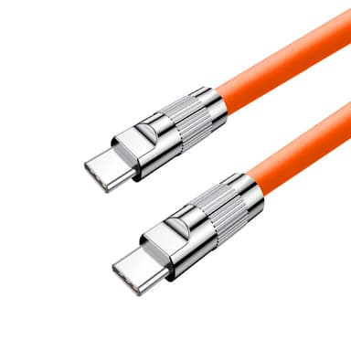 120W USB-C til USB-C hurtigladekabel 1 m Oransje