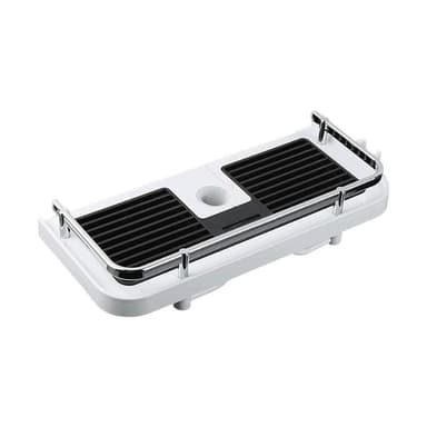 Dusjhylle i termoplast 32x12 cm Sort/Hvit