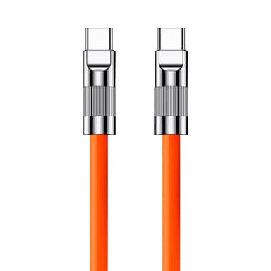 120W USB-C til USB-C hurtigladekabel 1 m Oransje