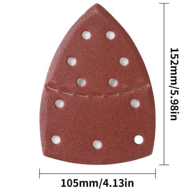 Slipepapir for Bosch slipemus 11 hull med ekstra spisser 40-korn 60-pakning