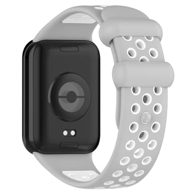 Silikonklokkerem for Xiaomi Band 8 Pro Hvit