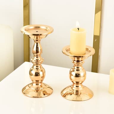 2 pakker julelysestake for hjemmeinnredning bar fest bryllup Gull