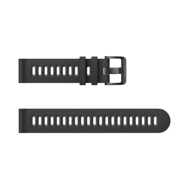Silikonklokkerem for Garmin Forerunner 245 Huawei/Huami Svart+grå 22 mm