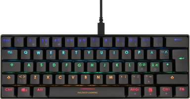 Deltaco DK430 gamingtastatur (sort)