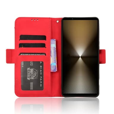 Xperia 1 Vi Lommebok-deksel - Rød