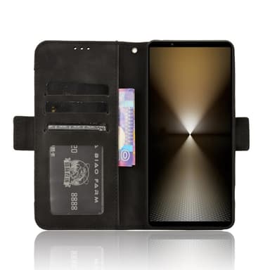 Xperia 1 Vi Lommebok-deksel - Svart