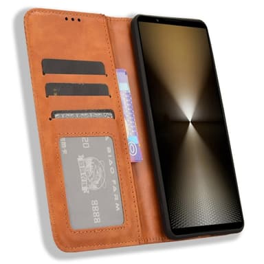 Xperia 1 VI Lommebok-deksel - Brun