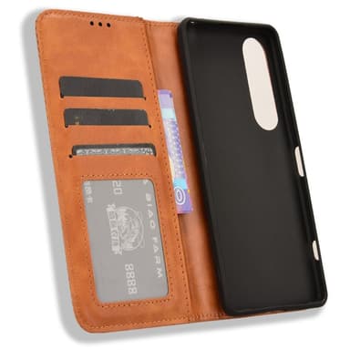 Xperia 1 VI Lommebok-deksel - Brun