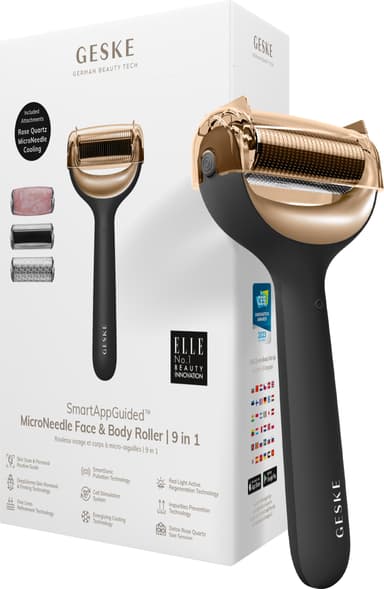 Geske MicroNeedle ansikts- og kroppsruller GK000042GY01 (sort)