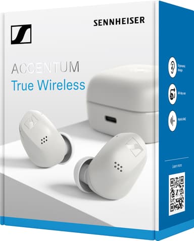 Sennheiser Accentum helt trådløse in-ear ørepropper (hvit)