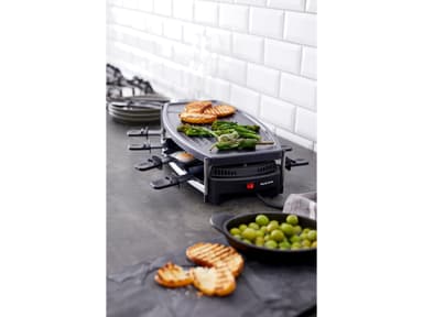 Nordic Sense Raclette 8 pers. 1000 watt Svart