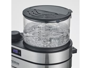 Severin Caprice Kaffetrakter 1450 watt Stål/Svart/Glass