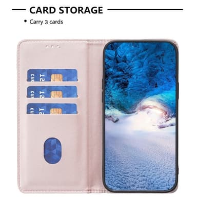 BINFEN COLOR Til Google Pixel 8a Deksel Telefonveske - Rose Gull